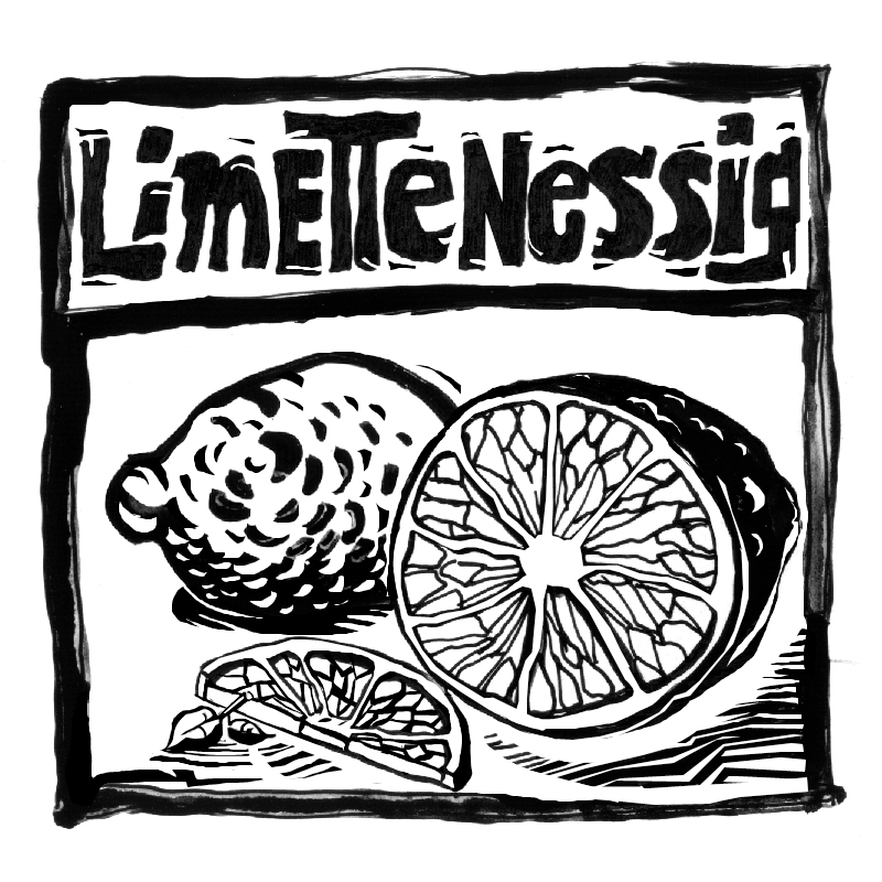 Limettenessigetikett